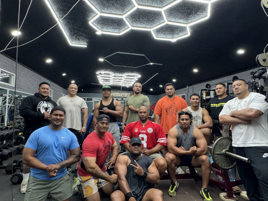 Training at Fisi’isaafa Nualei Gym