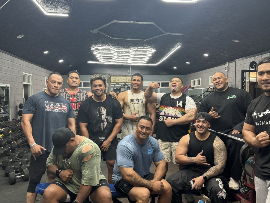 Training at Fisi’isaafa Nualei Gym